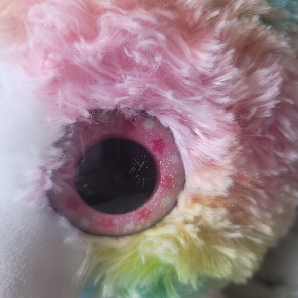 Spark Create Imagine Pastel Tie Dye Rainbow Plush Kitty Cat 18" - Picture 7 of 10